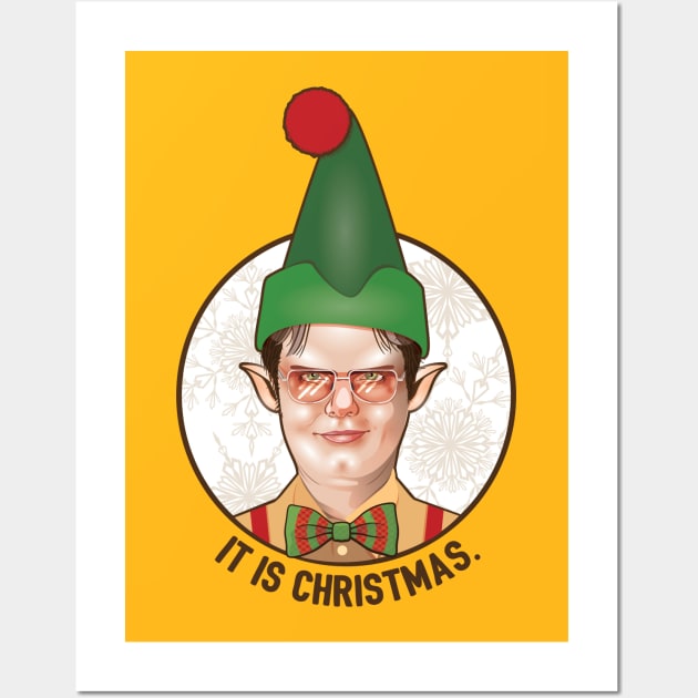 A Dwight Christmas Wall Art by FITmedia